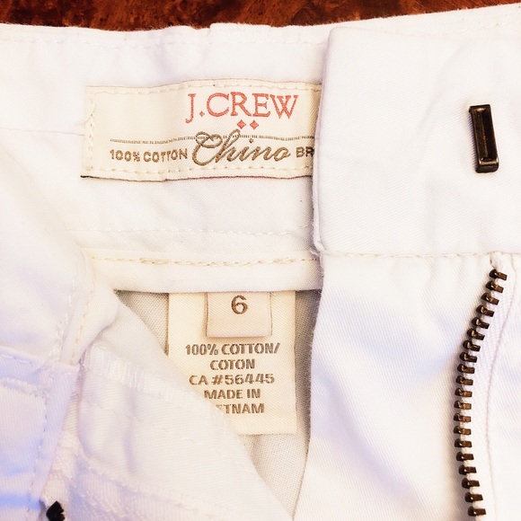 J. Crew Pants - J Crew White 100:/ Cotton Short.